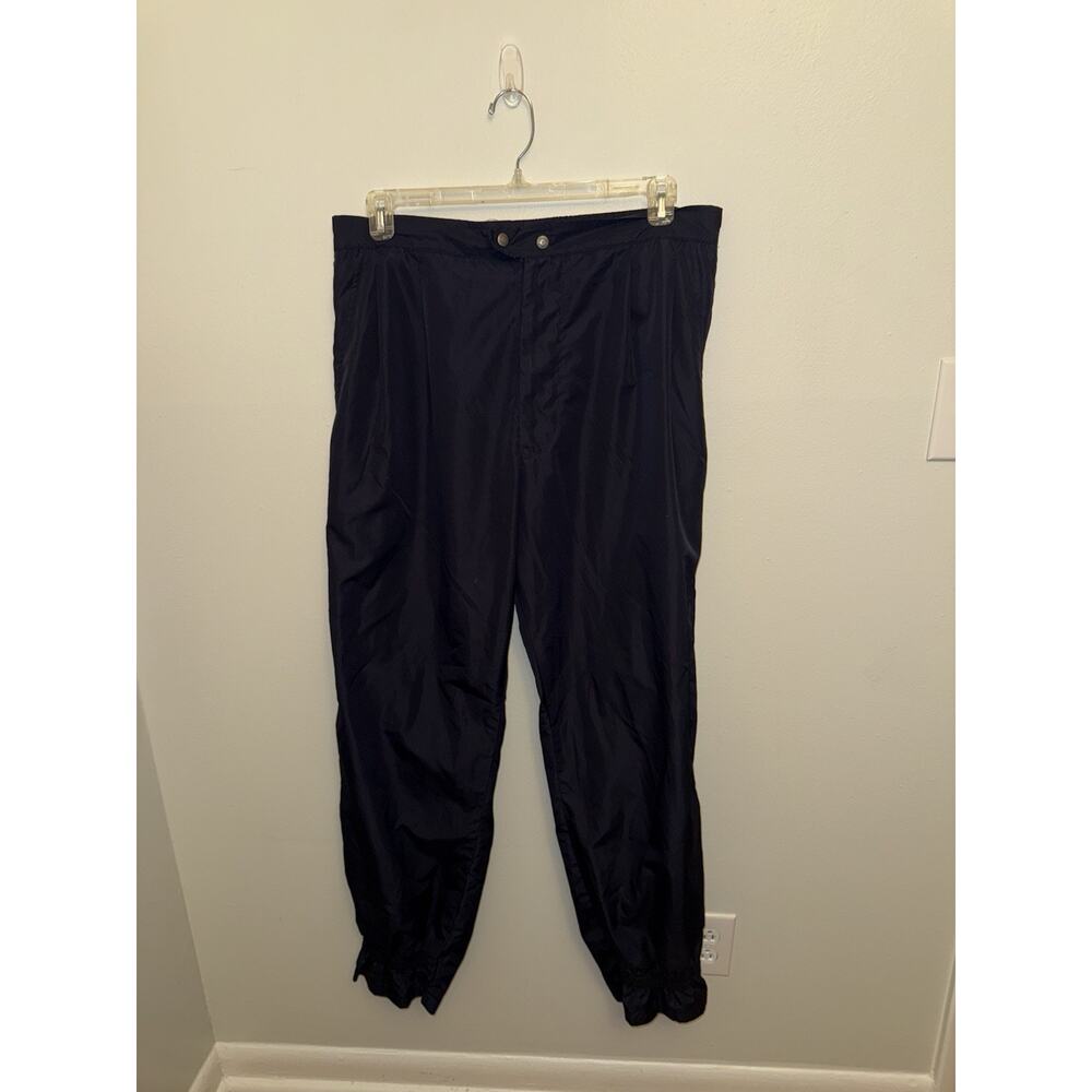Titleist Corbin Pants Men's L Windbreaker Navy Blue Zip Adjustable Waist